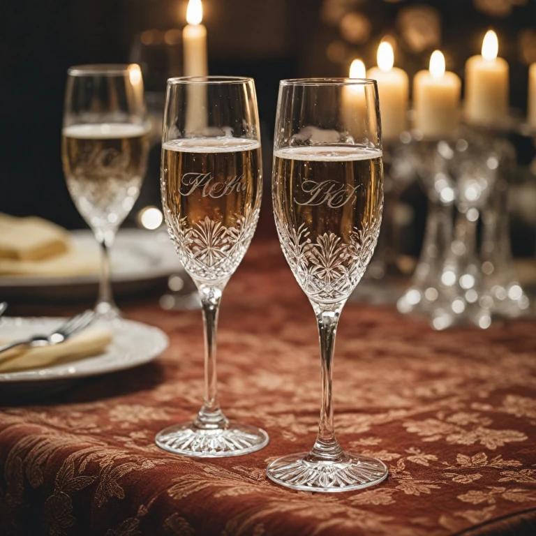 Personalized Elegance with Engraved Champagne Glasses